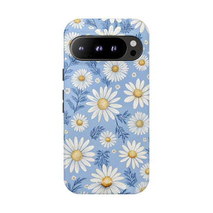 Daisies On Blue - Google Pixel Case