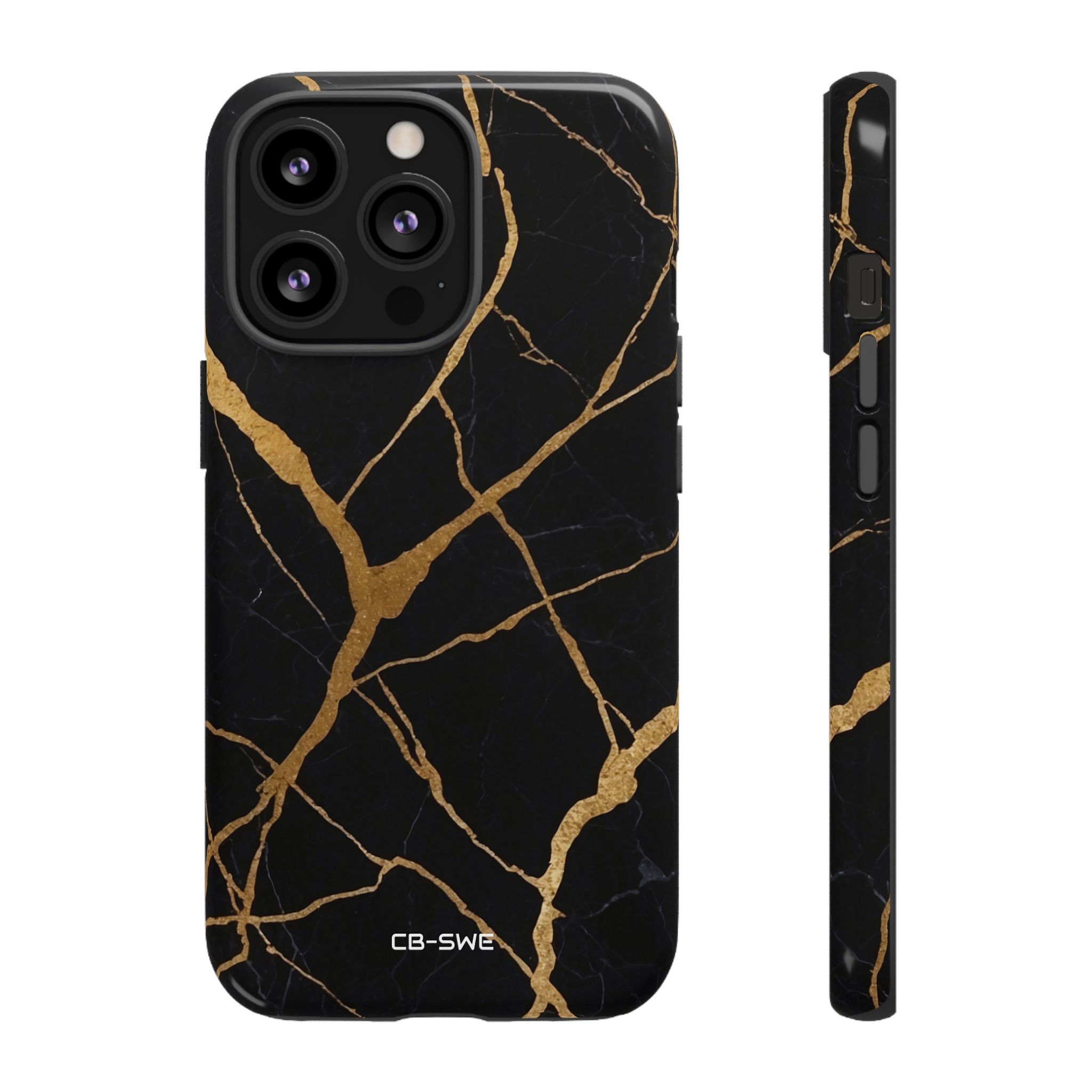Golden Veins Twist - iPhone Case