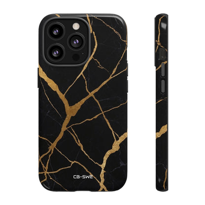 Golden Veins Twist - iPhone Case