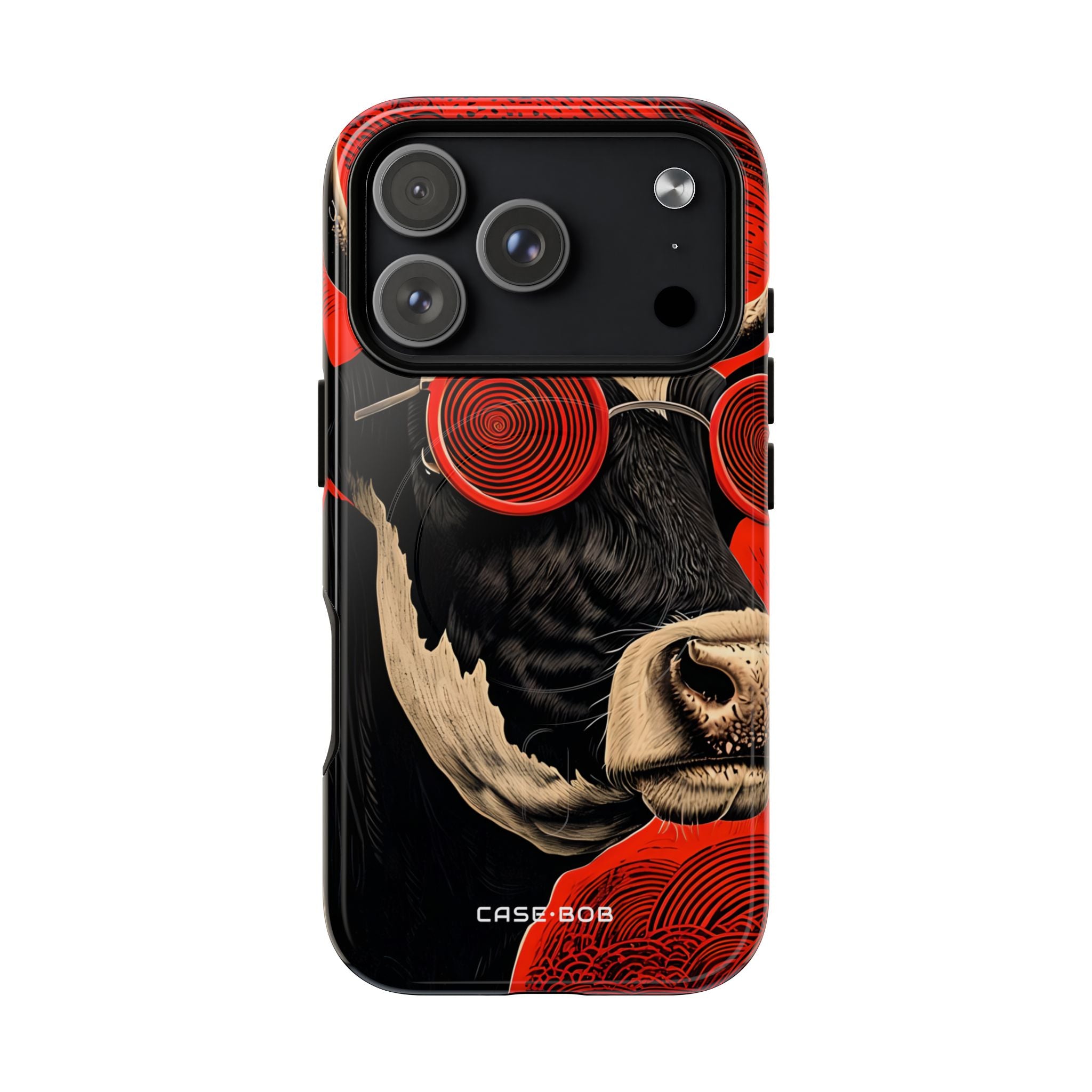 Hypnotic Cow iPhone 17 Pro Case - Tough+