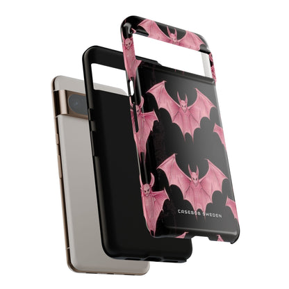 Gothic Pink Bats Aflame Google Pixel 8 - Tough Phone Case