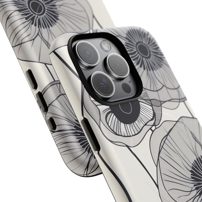 Modern Minimalist Flowers iPhone 15 | Tough+ Phone Case