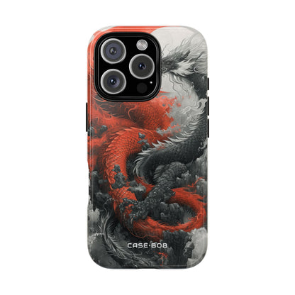 Dragon Coil Crimson iPhone 16 Pro Case - Tough