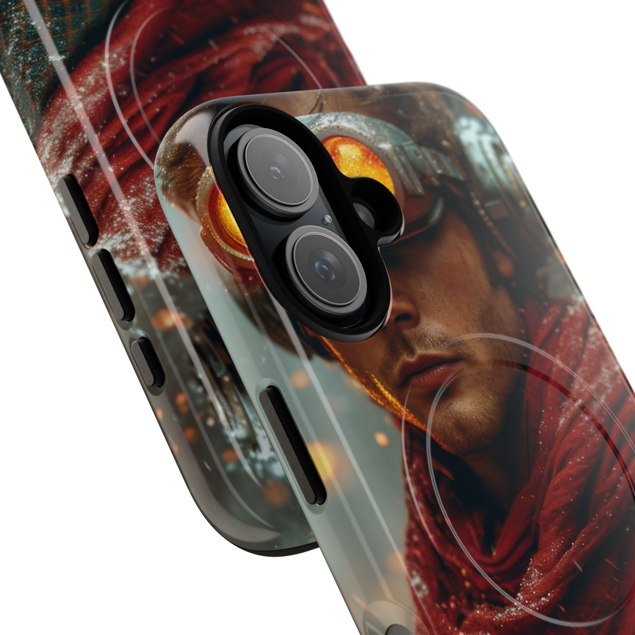 Futuristisk Steampunk Explorer iPhone 16 - Tough+