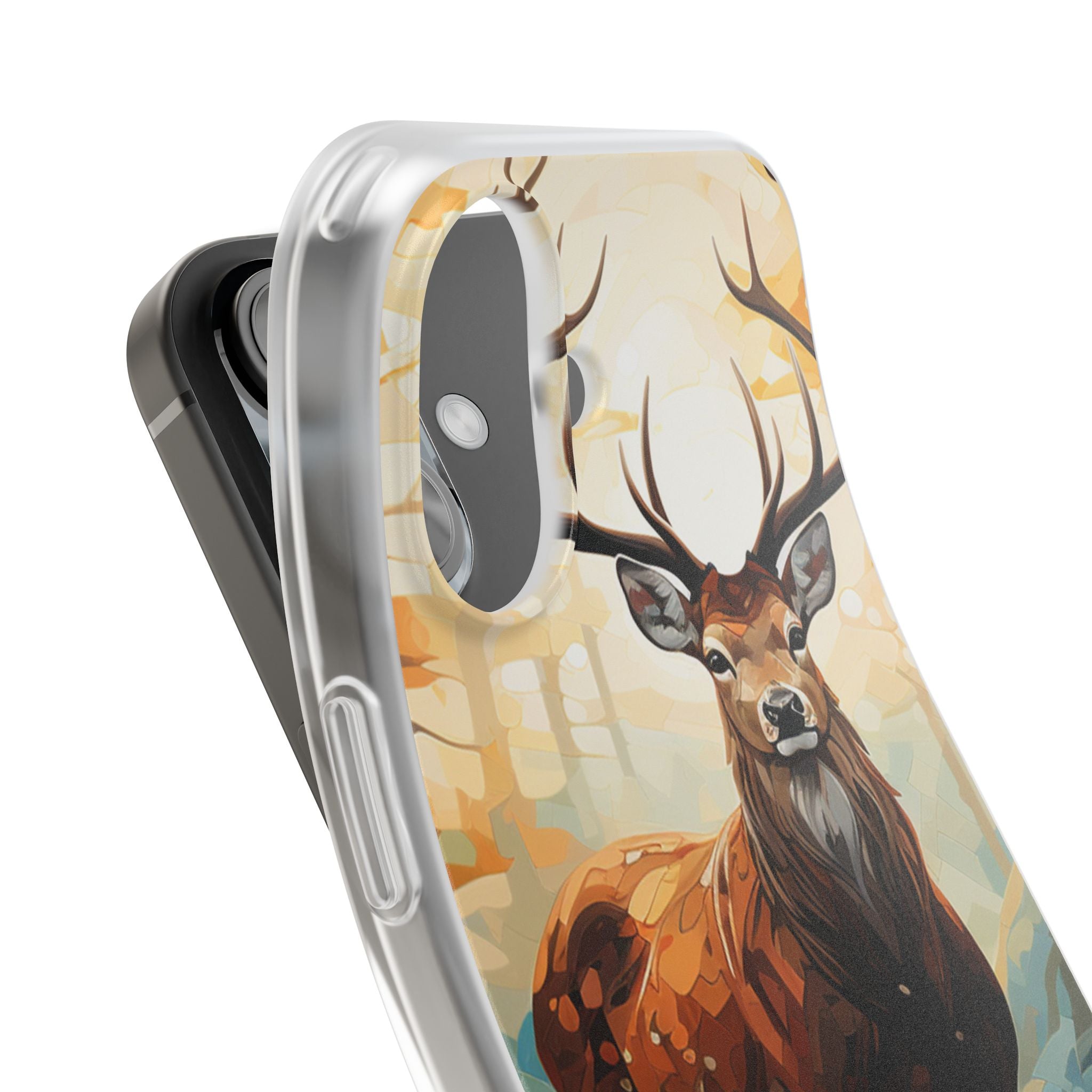 Glowing Stag iPhone 16 Case - Soft