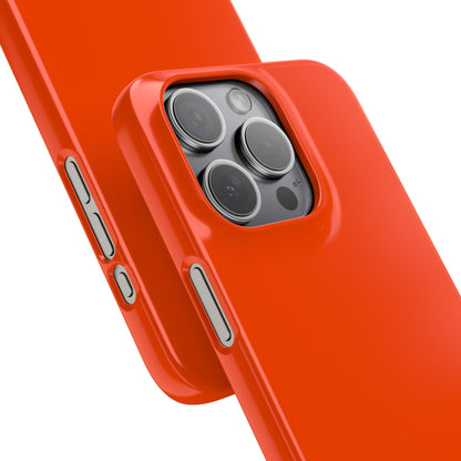 Orangerote iPhone 15 - Schlanke Handyhülle