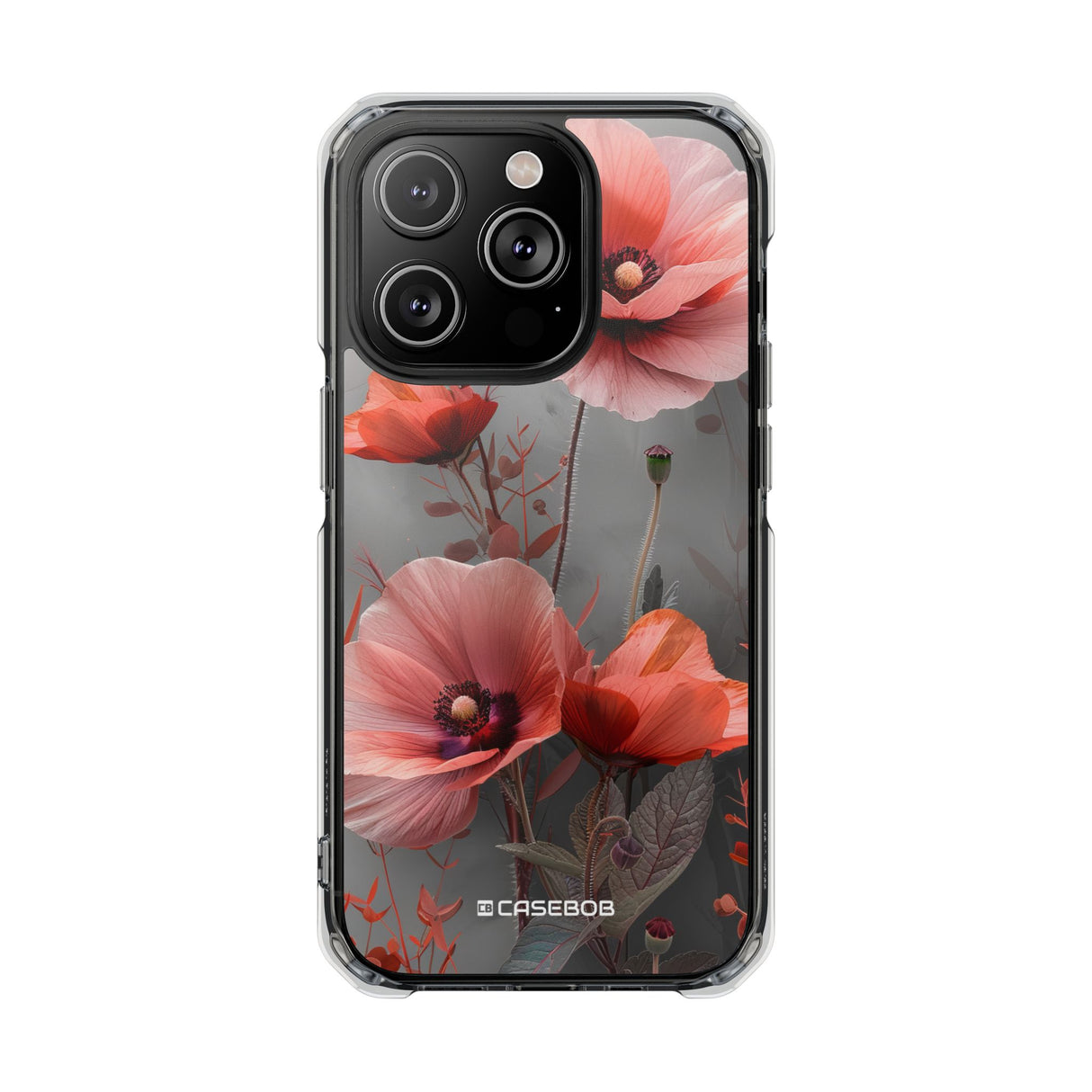 Coral Elegance - Phone Case for iPhone (Clear Impact - Magnetic)