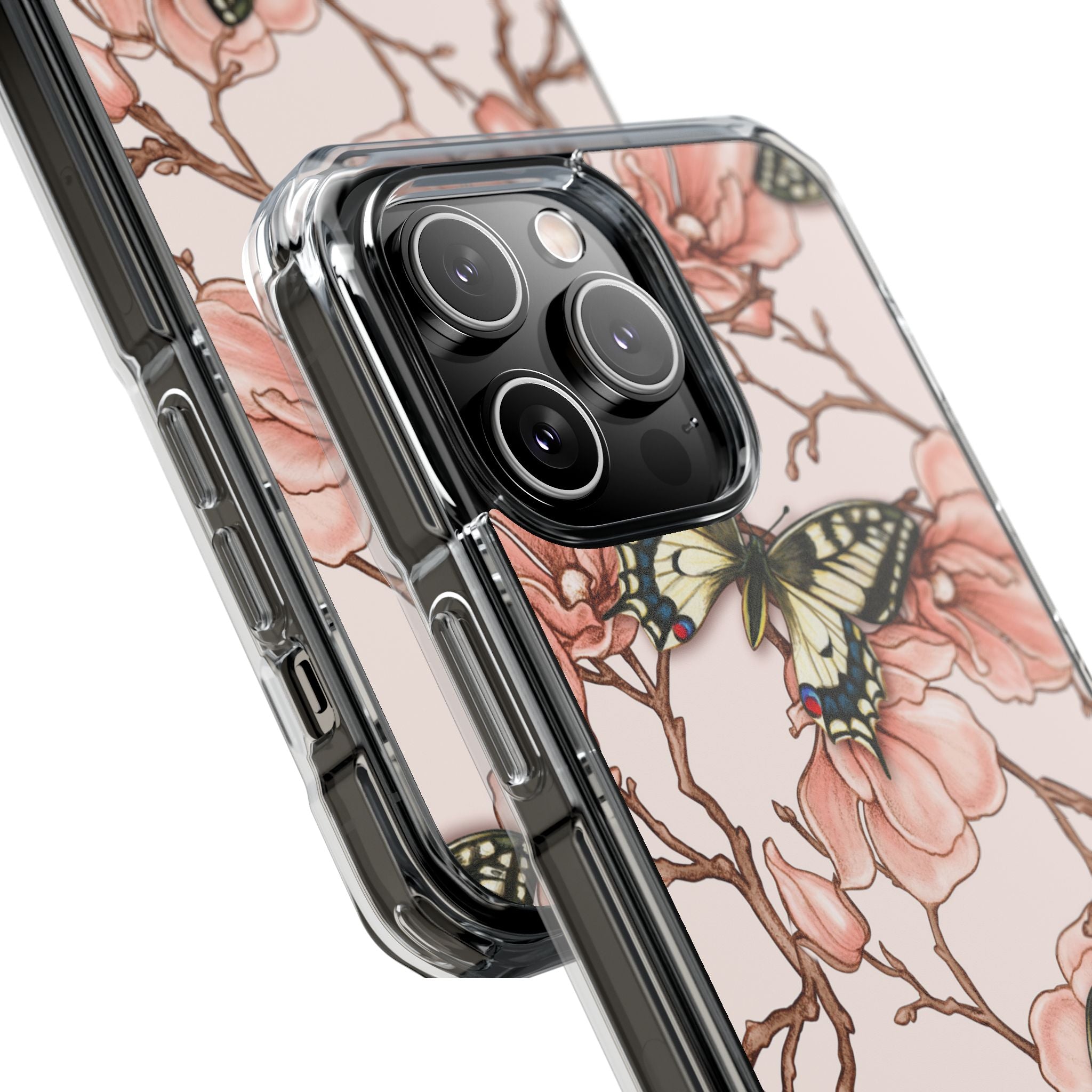 Butterflies and Magnolias Harmony iPhone Case - Impact