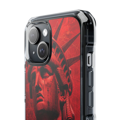 Zen Red Liberty Vision iPhone 15 - Klare, schlagfeste Handyhülle