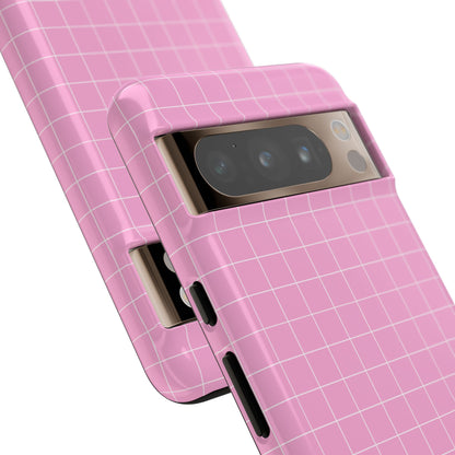 Pink Squares Align - Google Pixel Case
