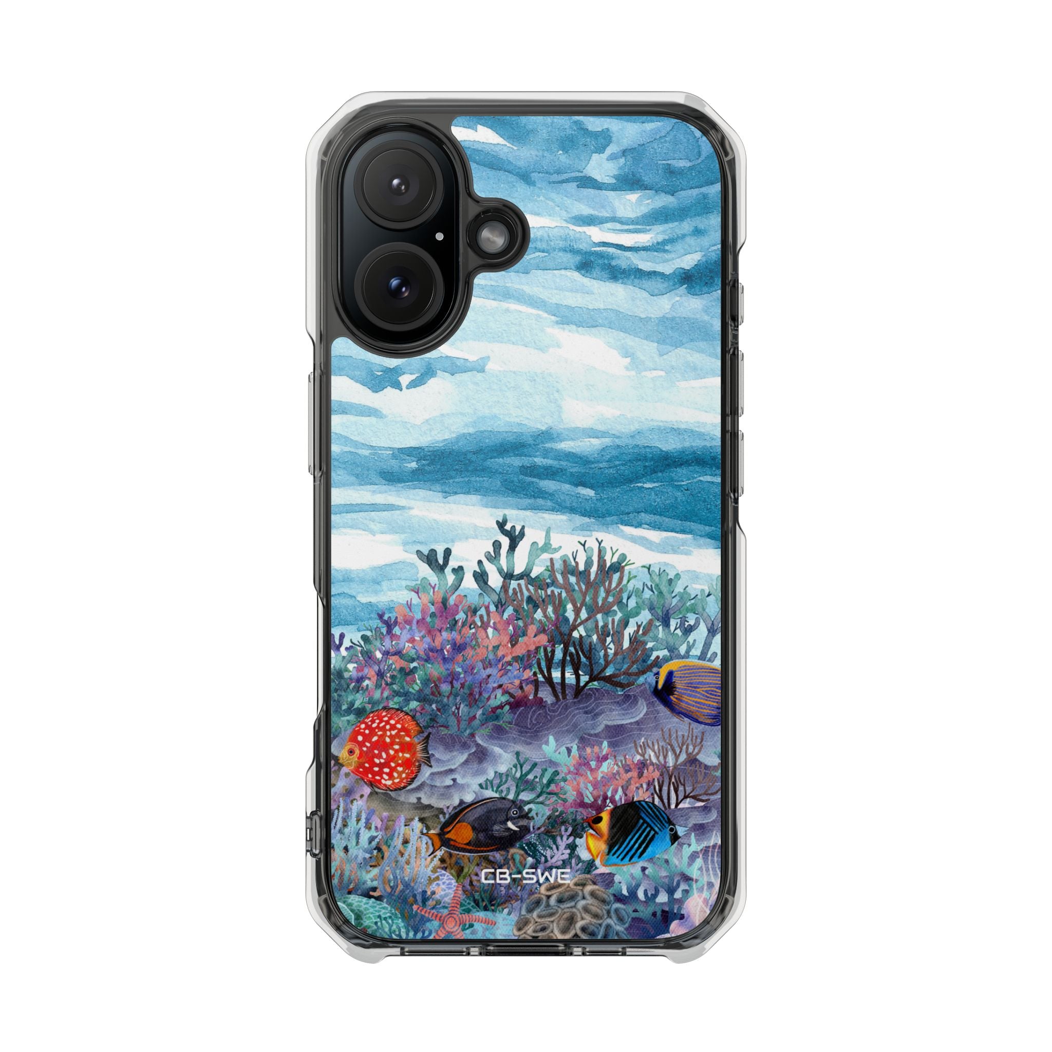 Aquatic Life Watercolors iPhone Case - Impact