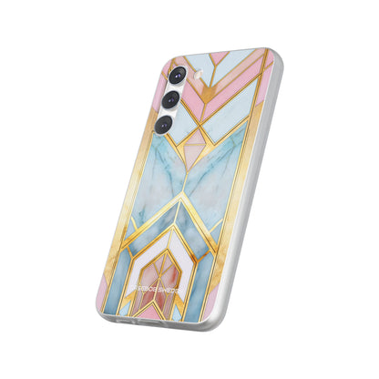 Gold Pink Art Deco - Flexi Samsung S23 Phone Case