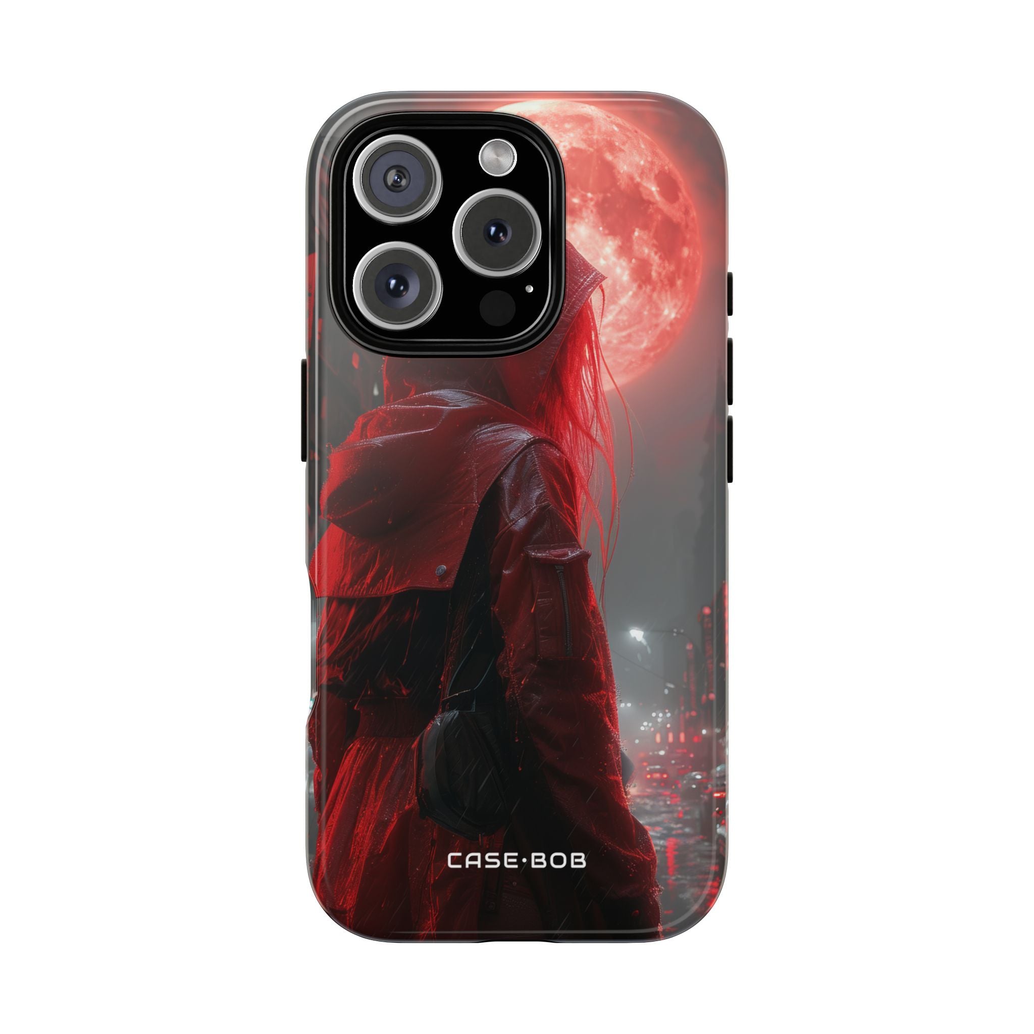 Red Hood Moon iPhone 16 Pro Case - Tough