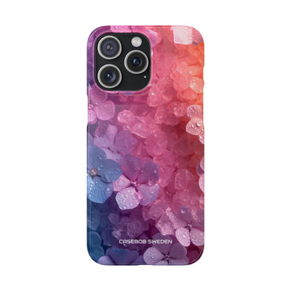 Floral Chill Blooms - Slim iPhone 15 Phone Case