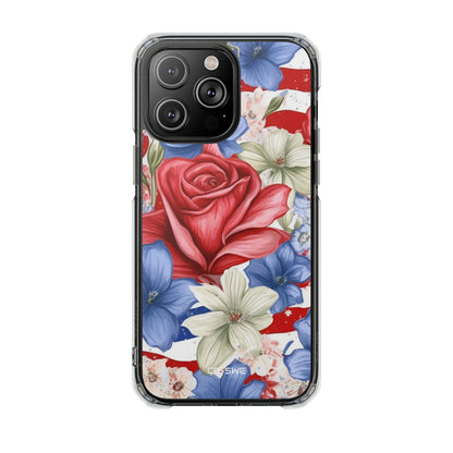 Roses Embrace Stripes iPhone Case - Impact
