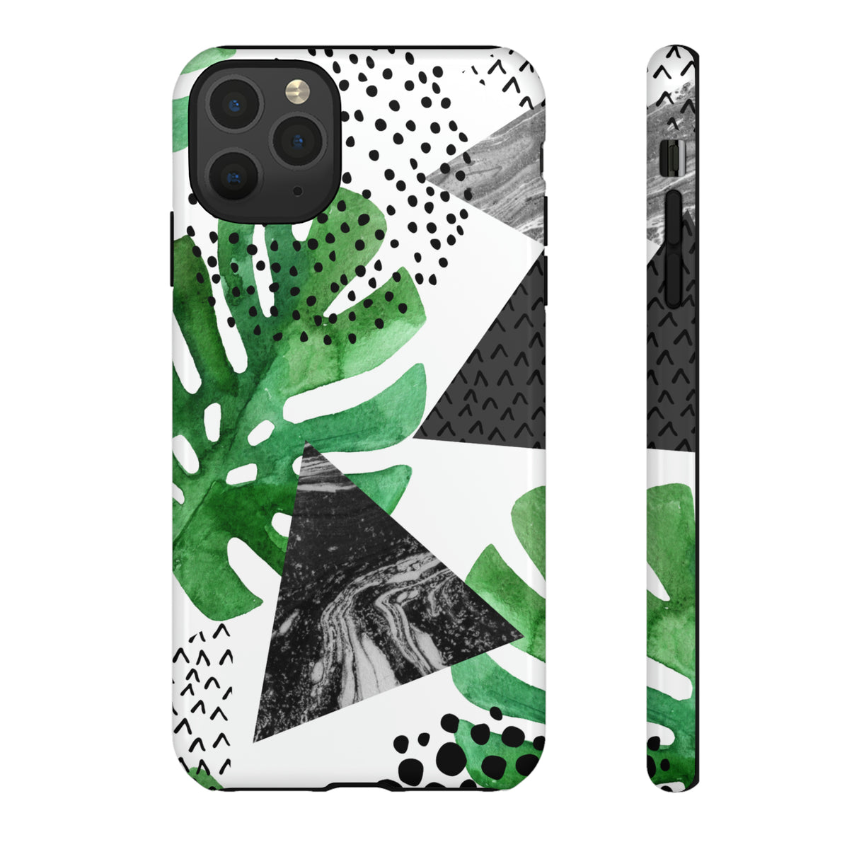 Grunge Green Tropical - Protective Phone Case