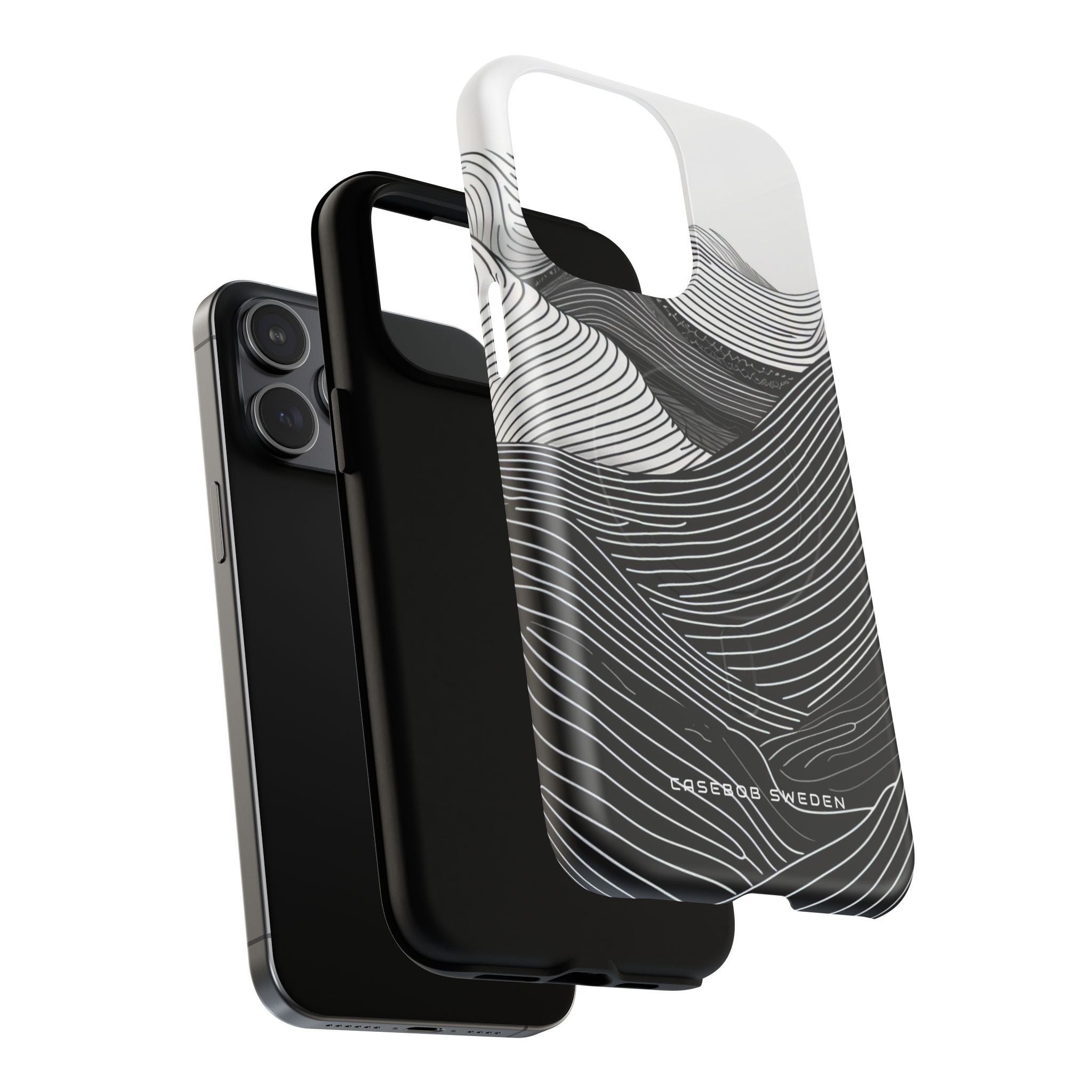 Undulating Horizon Waves iPhone 15 | Tough+ Phone Case