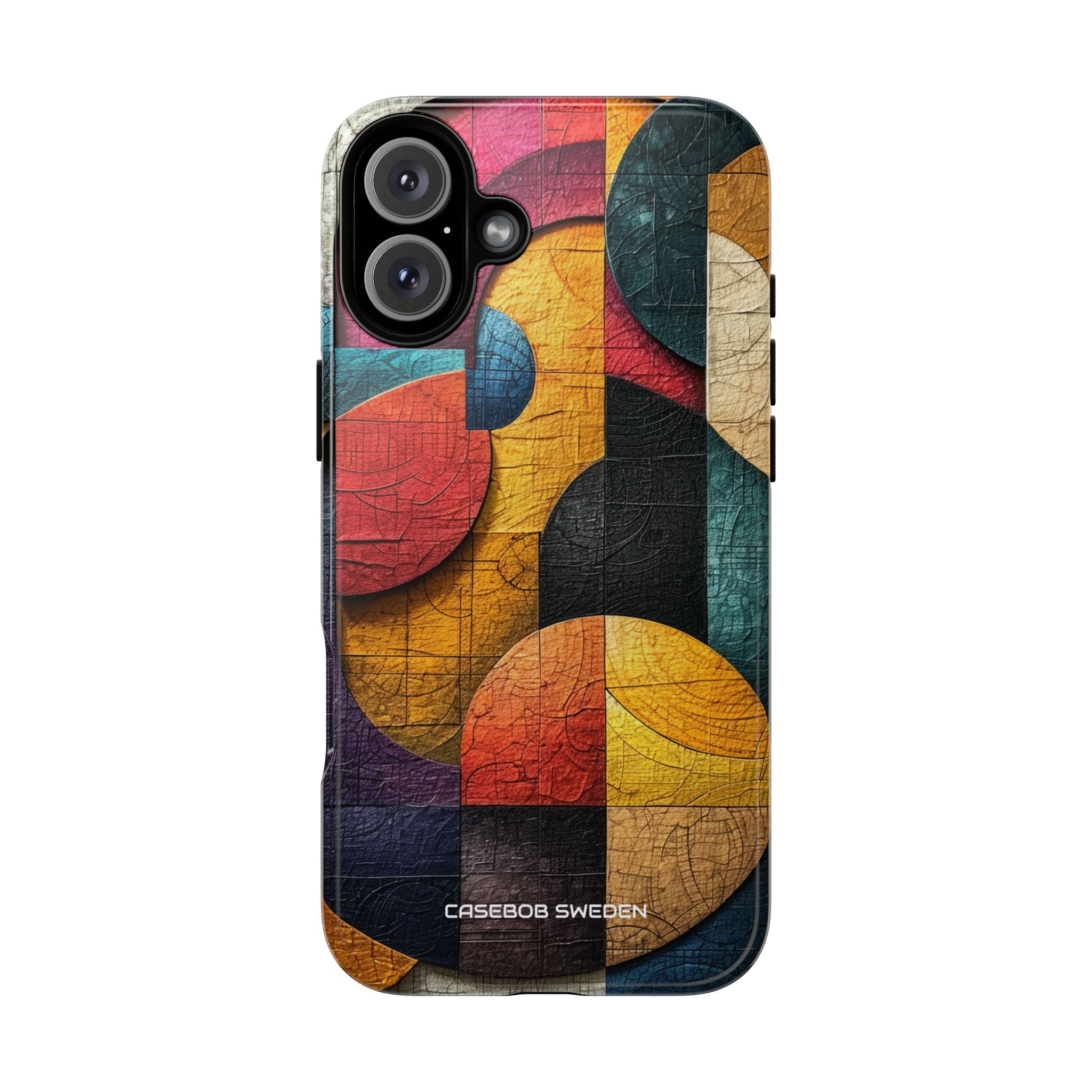 Vibrant Geometric Art - Tough iPhone 16 Phone Case