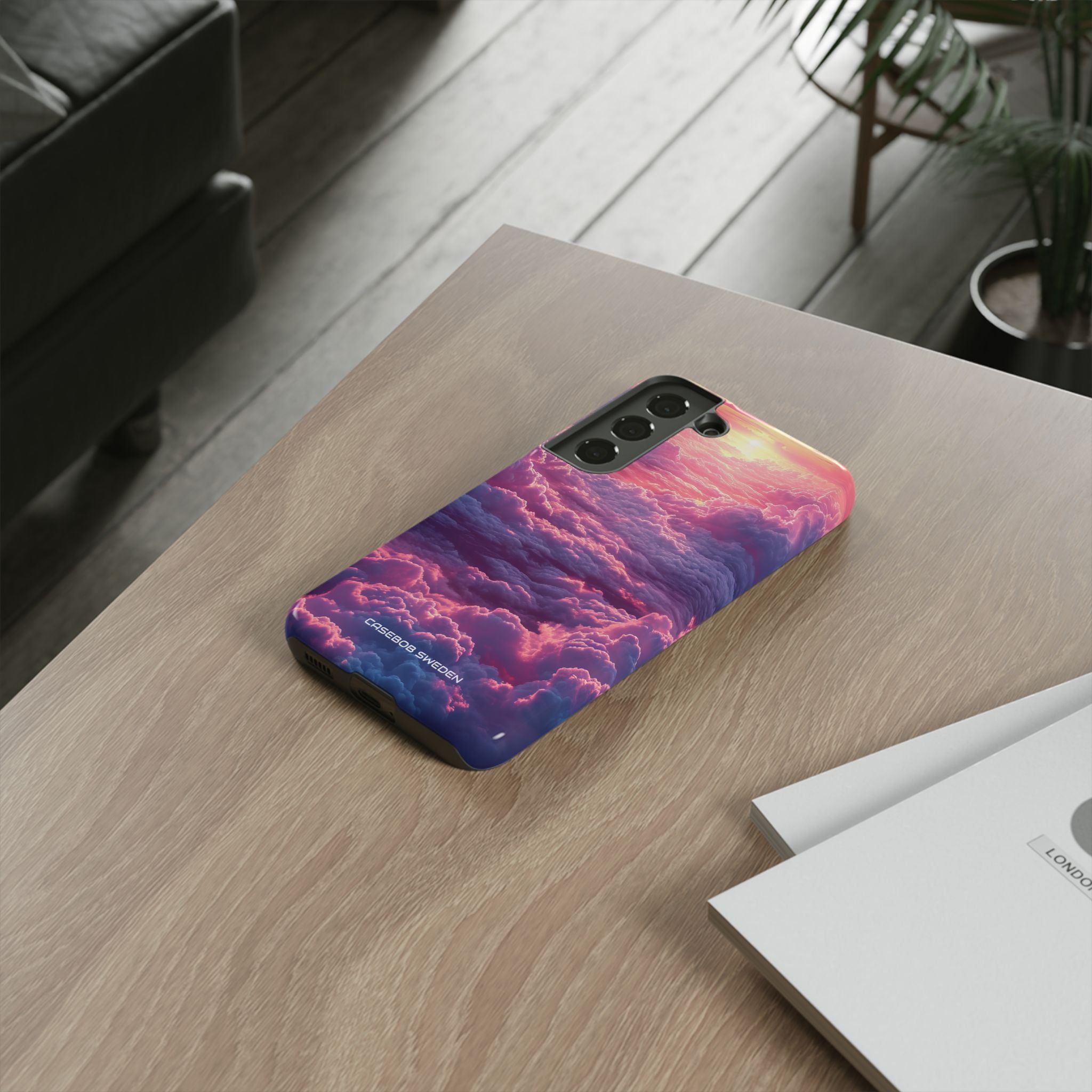 Pink Purple Clouds - Tough Samsung S22 Phone Case