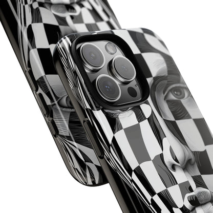 Checkered Face iPhone 16 Pro Max Case - Tough