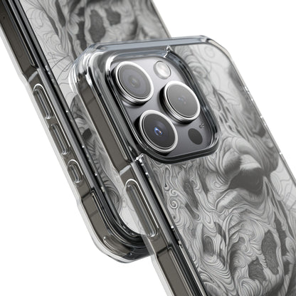 Swirling Giraffe Art iPhone 15 - Impact Clear+