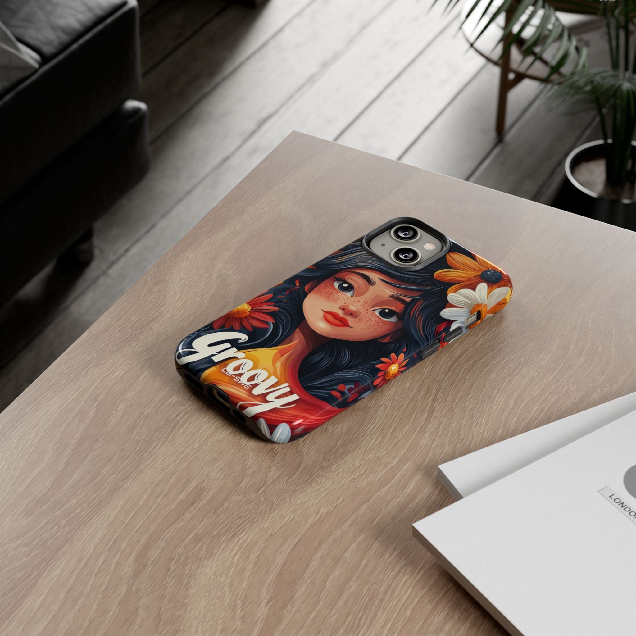 Floral Girl Smiles - iPhone Case