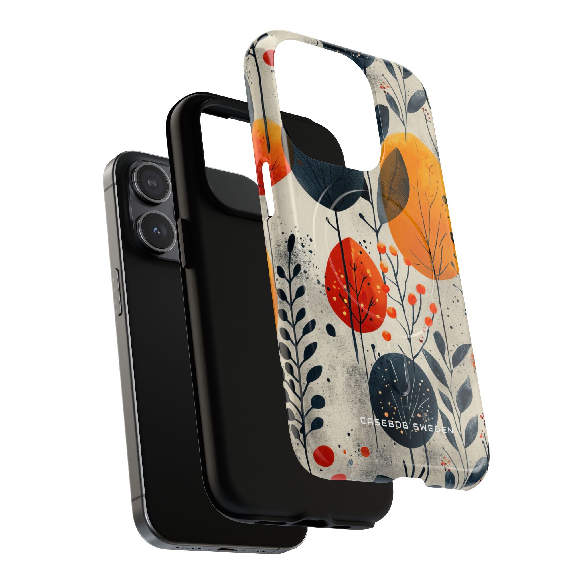 Vibrant Leaf Harmony iPhone 15 | Tough+ Phone Case