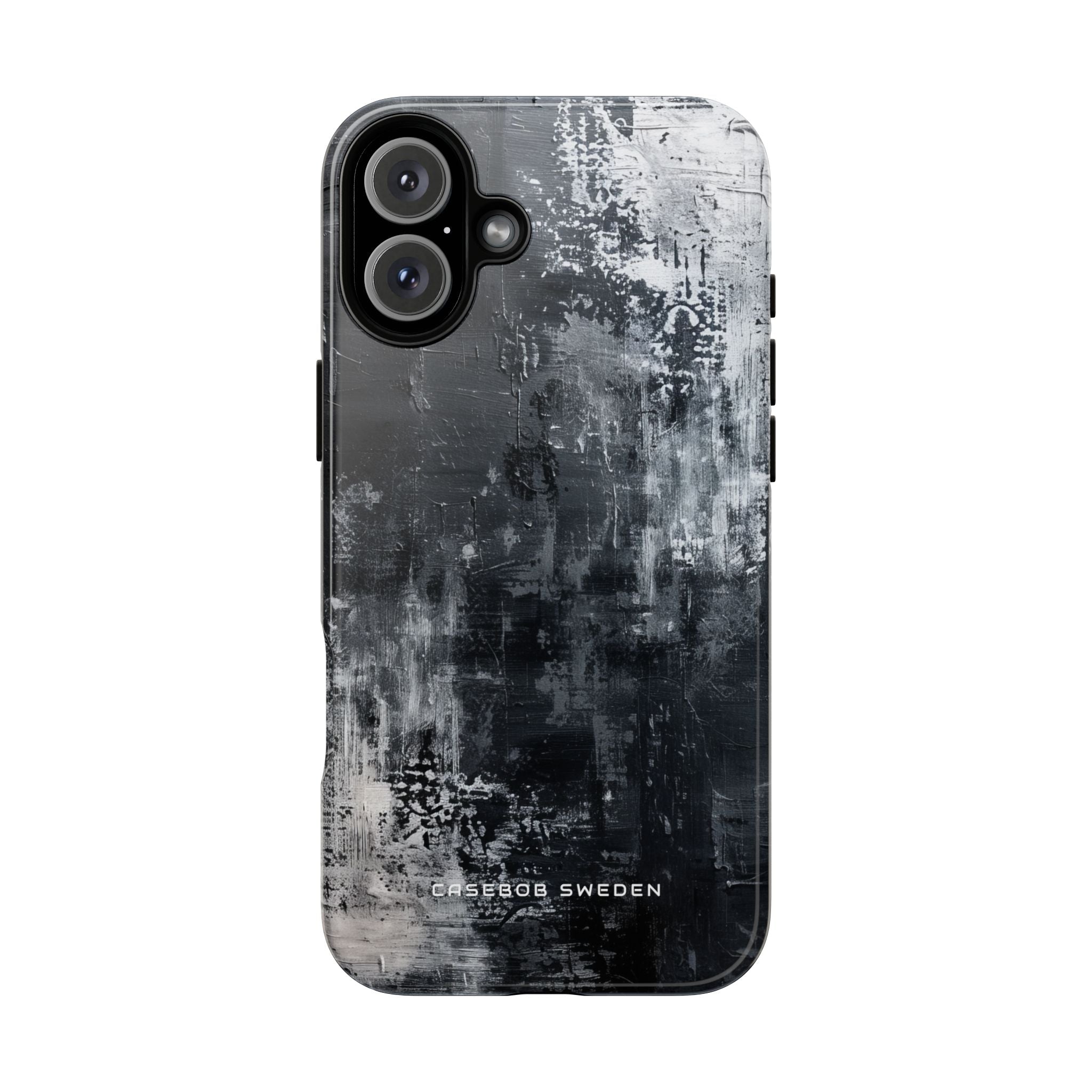 Textured Monochrome Blossom iPhone 16 - Tough Phone Case