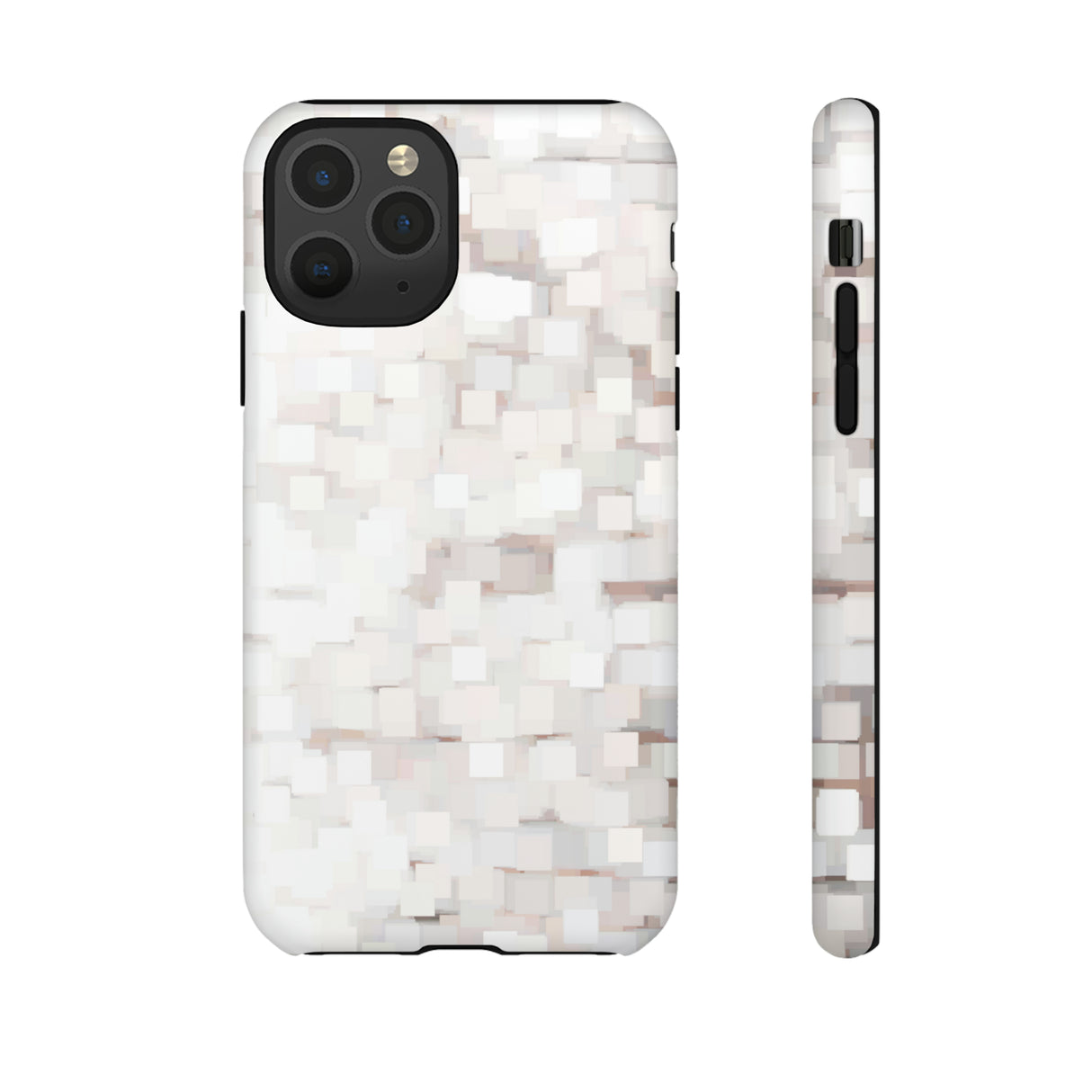 White Abstract Background - Protective Phone Case