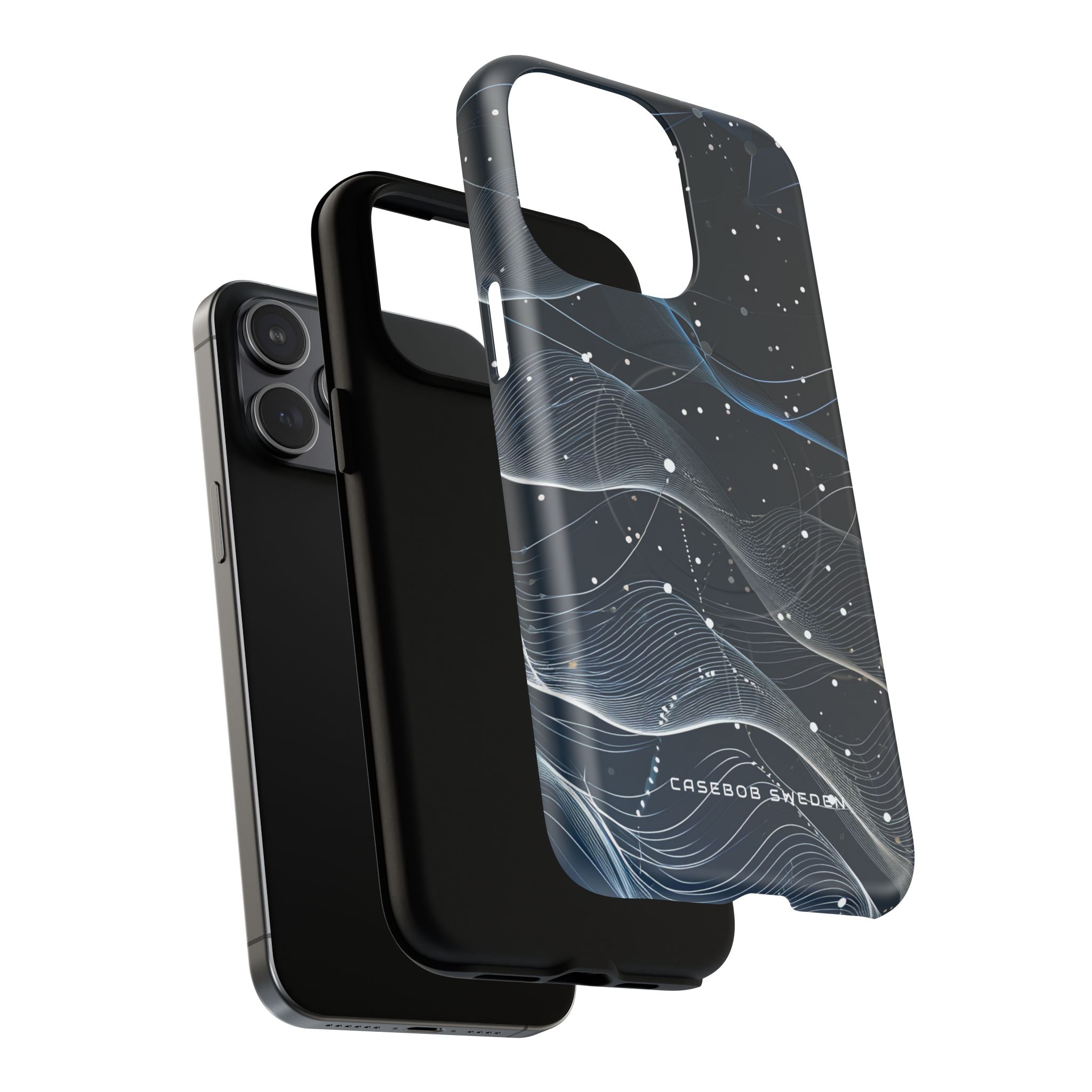 Gradient Neural Waves iPhone 15 | Tough+ Phone Case