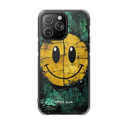 Cracked Smiley iPhone 14 Pro Max Case - Impact