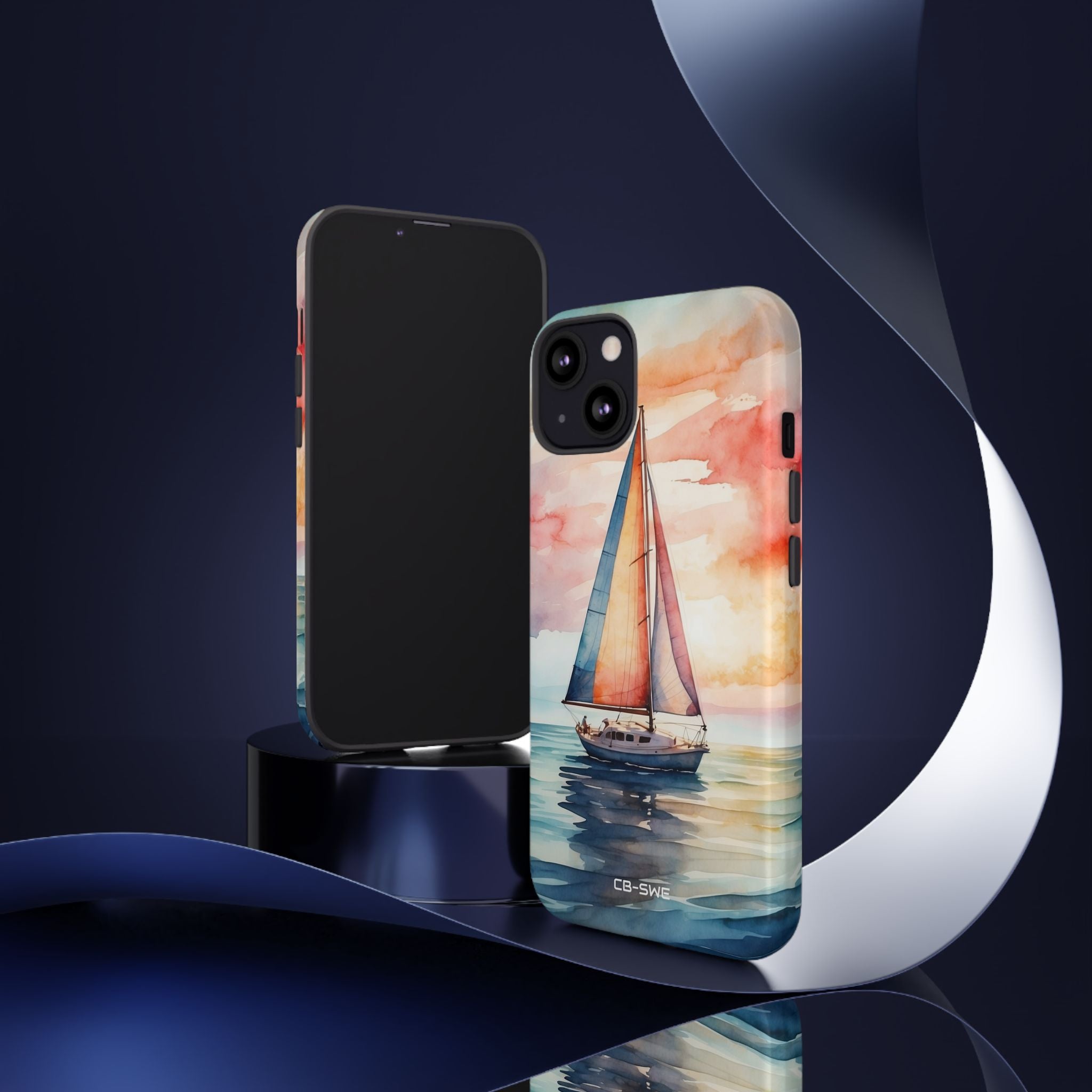 Sailboat Glides Calm - iPhone Case