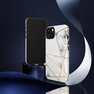 Marble Geometric - Protective Phone Case