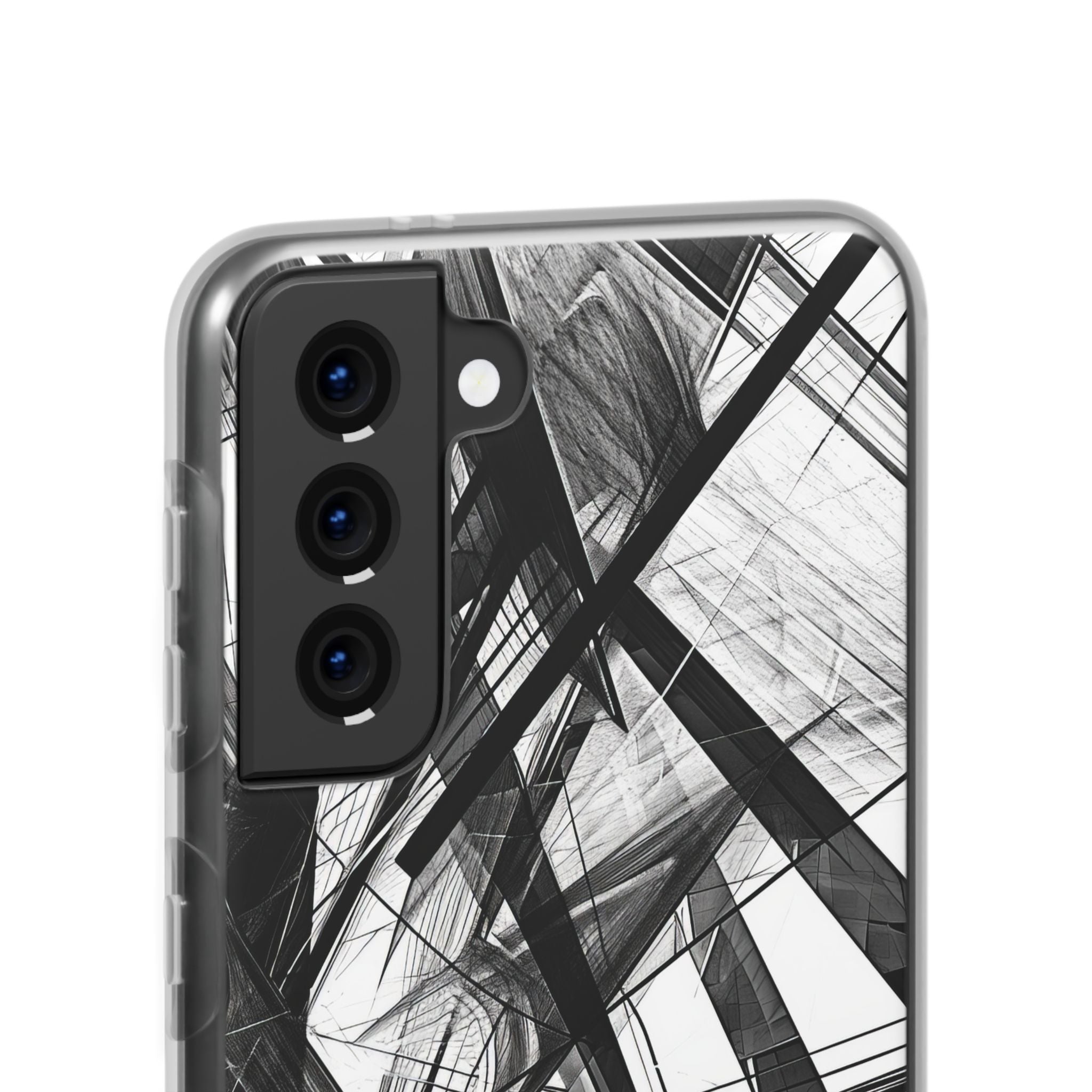 Monochrome Chaos | Flexible Phone Case for Samsung Galaxy