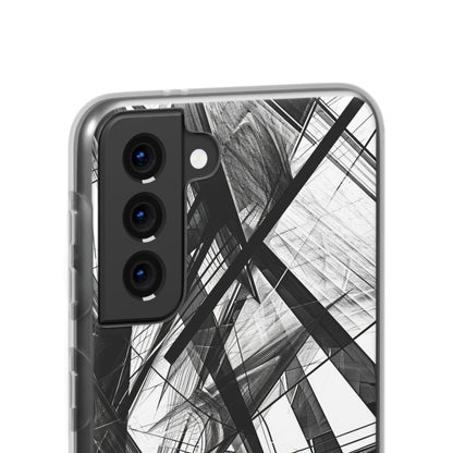 Monochrome Chaos | Flexible Phone Case for Samsung Galaxy