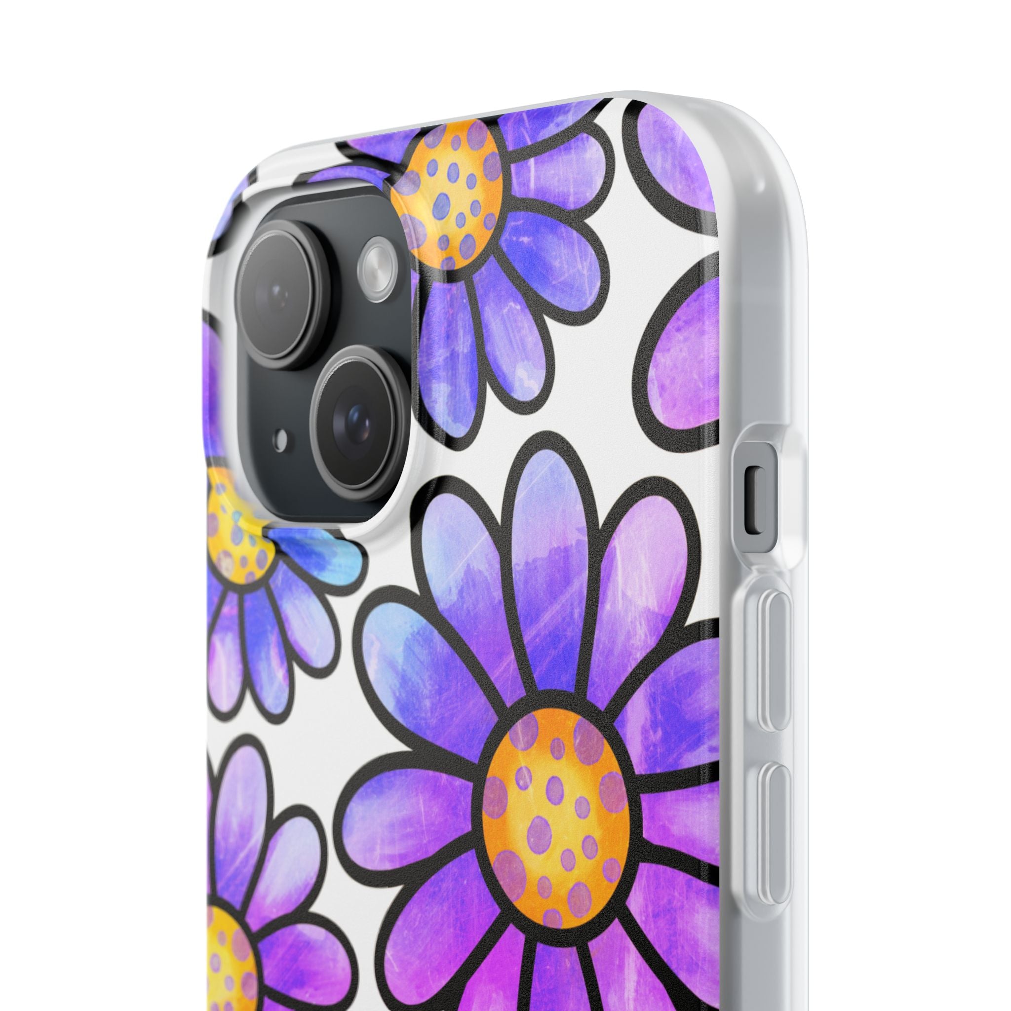 Polka Dot Blooms iPhone 15 Case - Soft