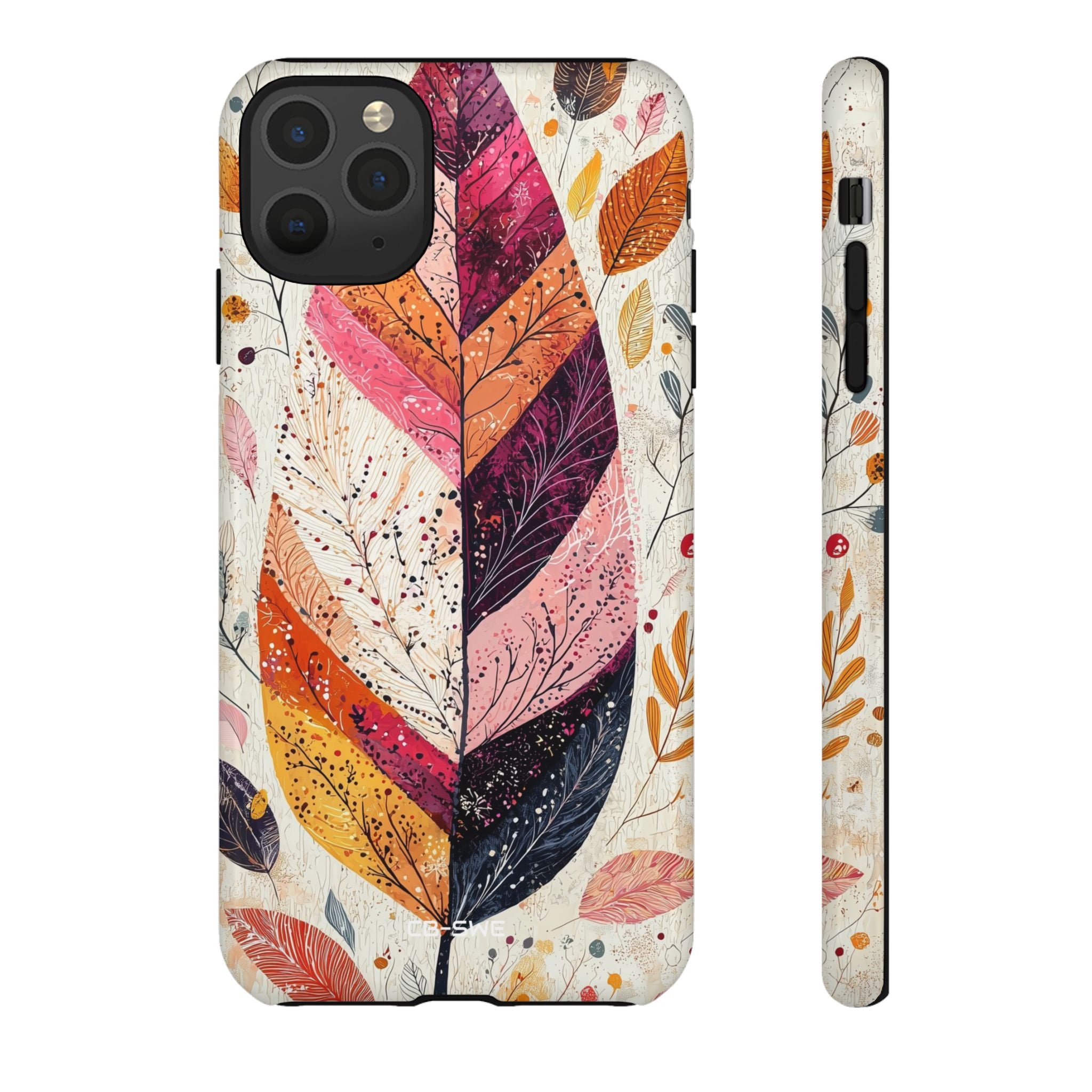 Vibrant Leaves Dance - iPhone Case