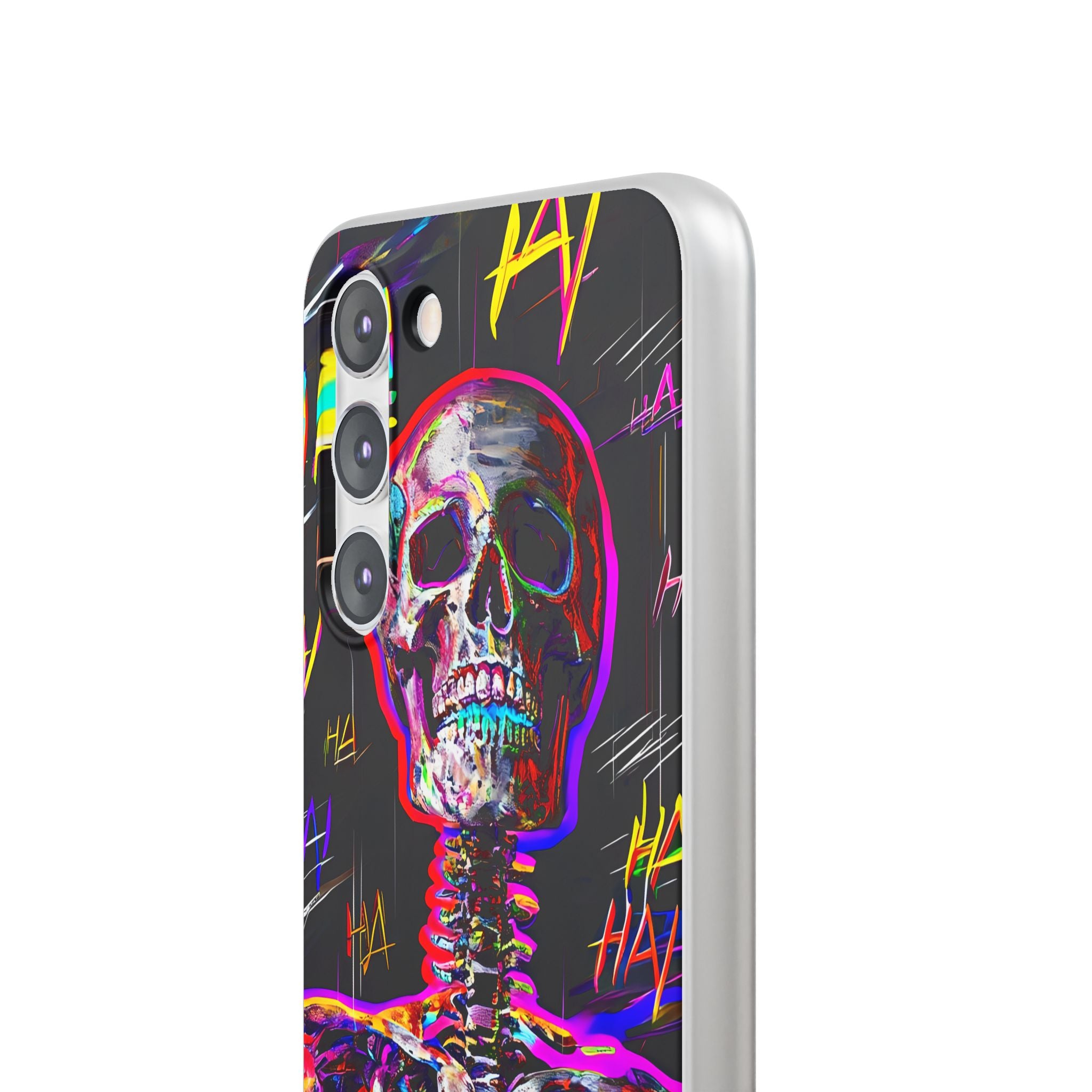 Neon Skeleton Laugh Samsung S23 Plus Case - Soft