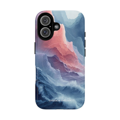 Mountain Wave Serenity - Tough + MagSafe® iPhone 16 Phone Case