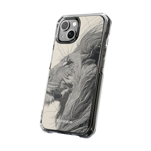 Majestic Linework - Phone Case for iPhone (Clear Impact - Magnetic)