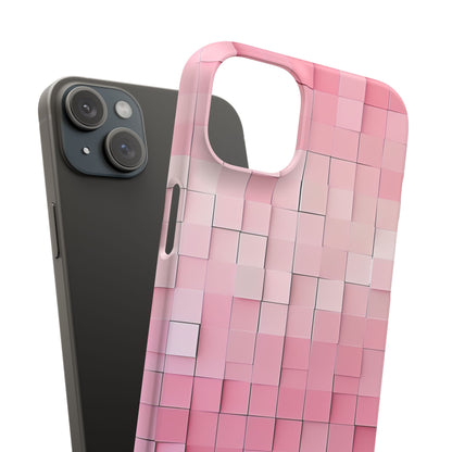 Gradient Pink Mosaic iPhone 15 - Slim Phone Case