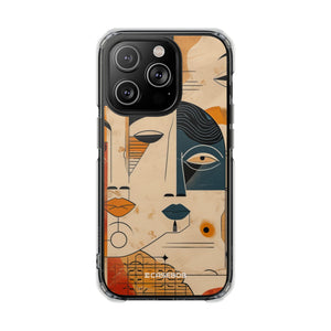 Cubist Introspection - Phone Case for iPhone (Clear Impact - Magnetic)