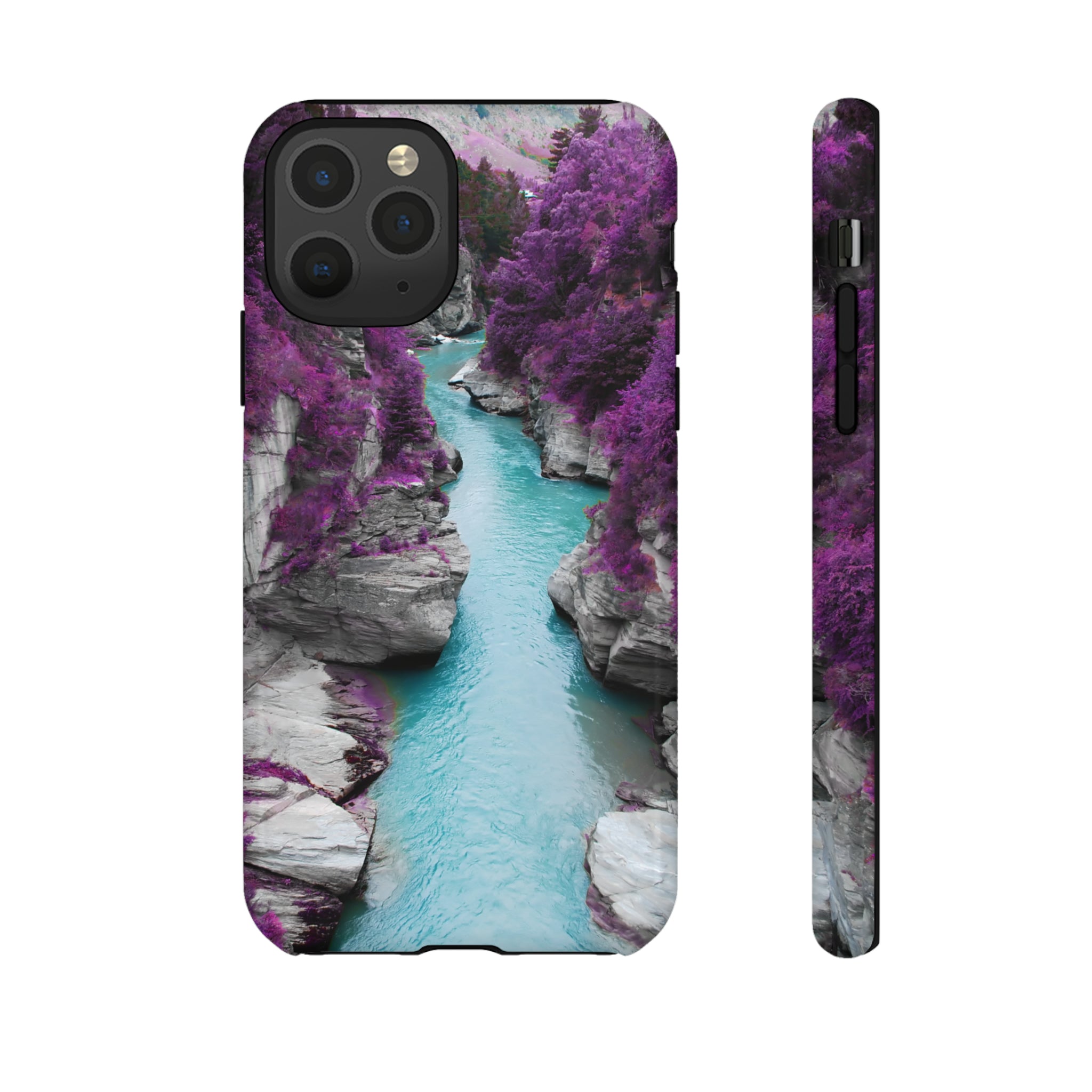 Purple Pine Forest - Protective Phone Case