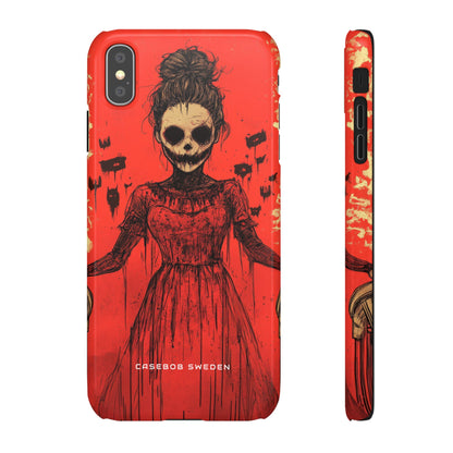 Haunting Scarlet Descent  iPhone X - Slim Phone Case