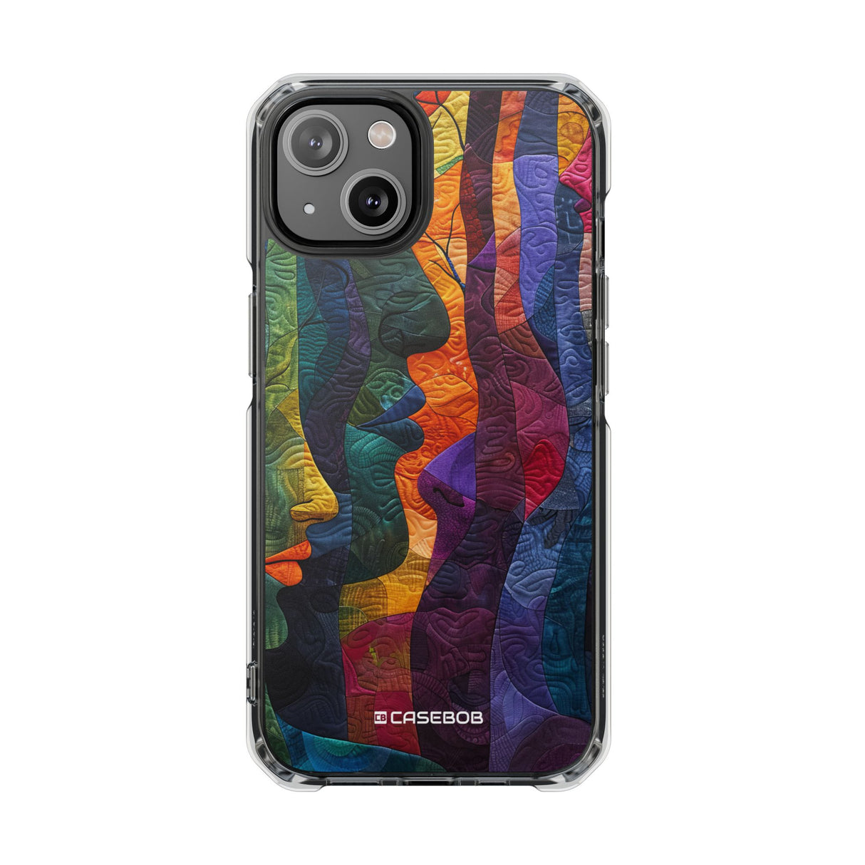 Interwoven Vibrance - Phone Case for iPhone (Clear Impact - Magnetic)