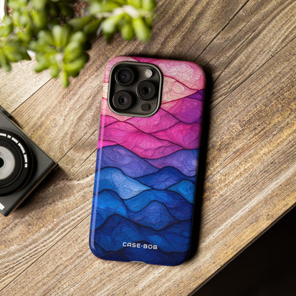 Wavy Vein Gradient iPhone 15 Pro Max Case - Tough