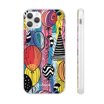 Vibrant Party Whimsy | Flexible Phone Case for iPhone