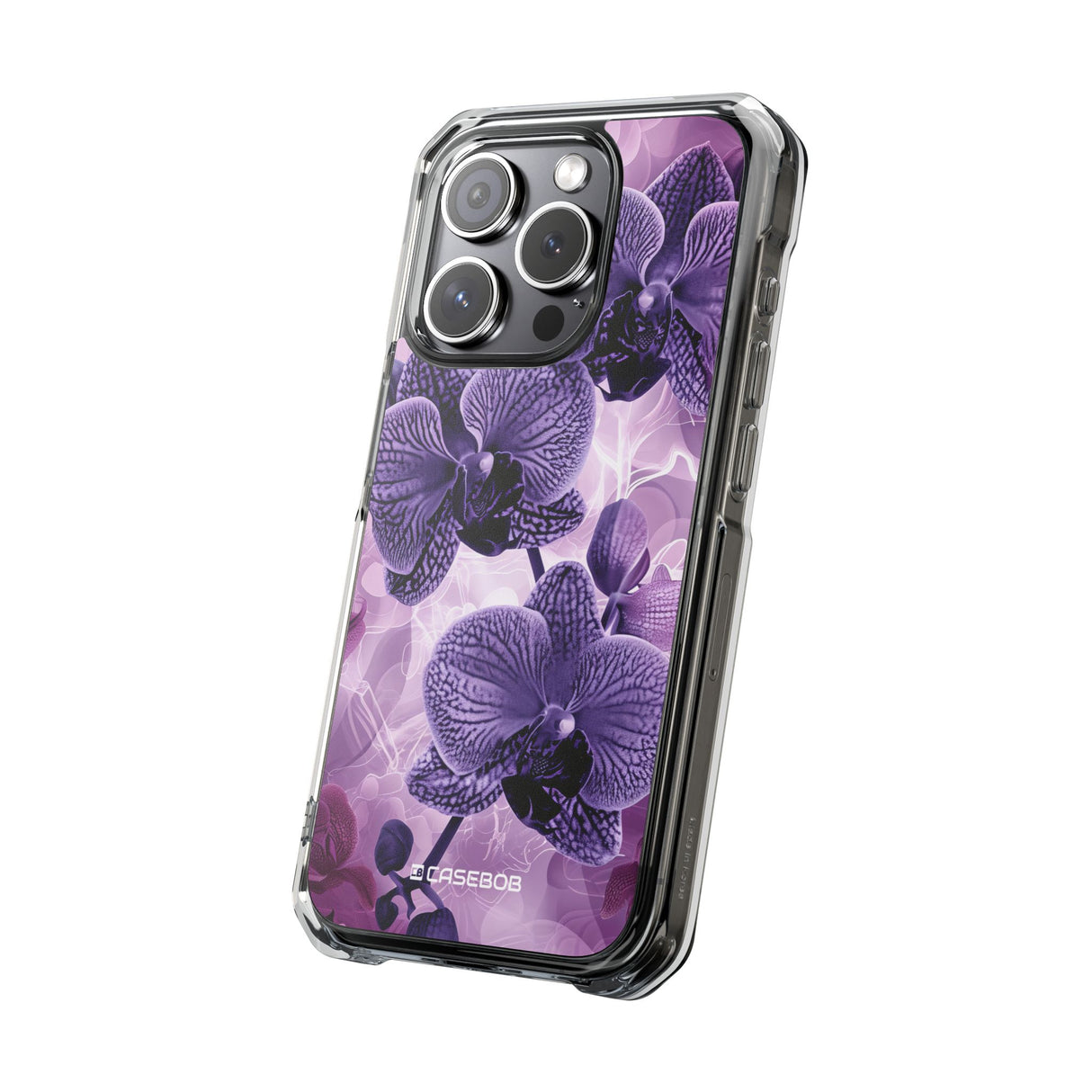 Radiant Orchid Design | Handyhülle für iPhone (Clear Impact Case – magnetisch) 