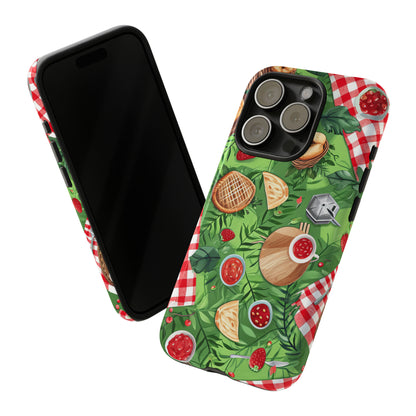 Picnic Love Checkered Bliss - Protective Phone Case