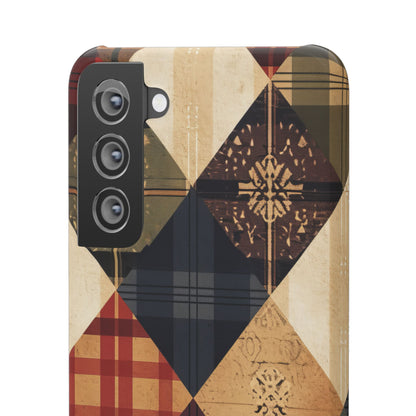 Rustic Geometric Patchwork Harmony Samsung S21 - Slim Phone Case